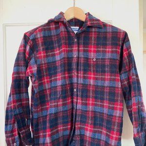 Vintage Pendleton Wool Flannel Plaid Shirt